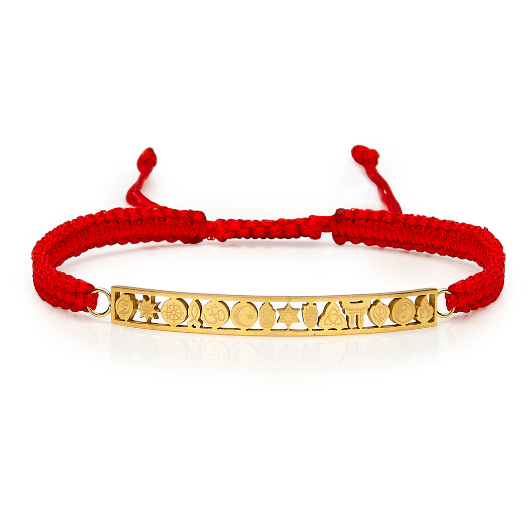 Tolerance Drawstring Bracelet - True Red