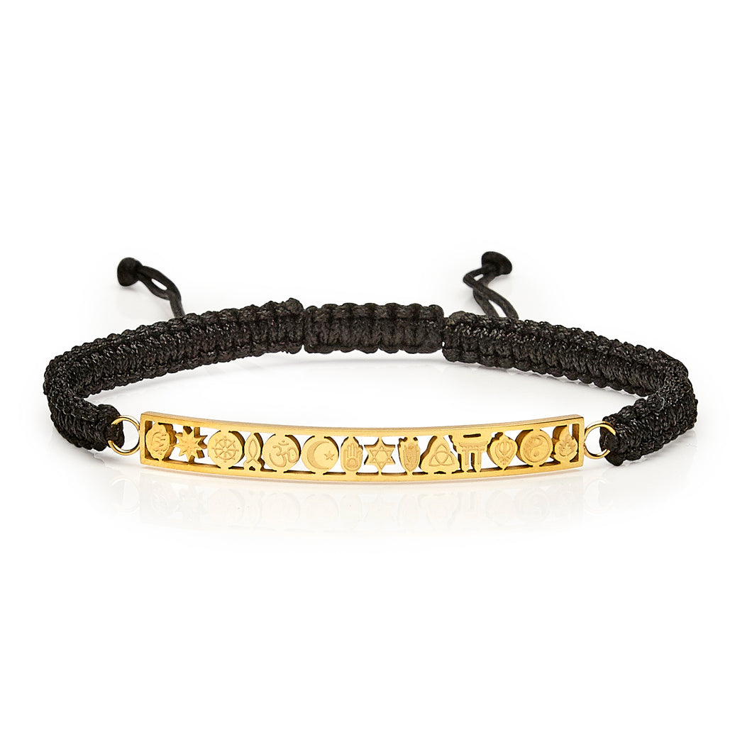 Tolerance Drawstring Bracelet - Jet Black