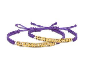 Tolerance Drawstring Bracelet - Purple