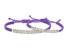 Load image into Gallery viewer, Tolerance Drawstring Bracelet - Purple