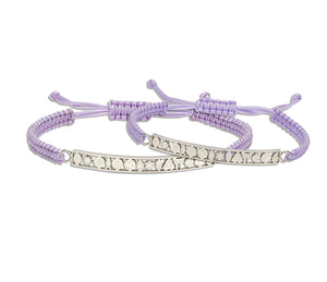 Tolerance Drawstring Bracelet - Lavender