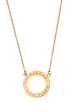 Load image into Gallery viewer, Stainless Steel &quot;Tolerance It&#39;s Time&quot; Circle Necklace - 16&quot; Chain