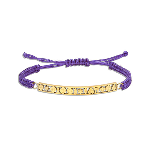 Tolerance Drawstring Bracelet - Purple