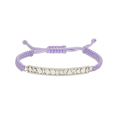 Tolerance Drawstring Bracelet - Lavender